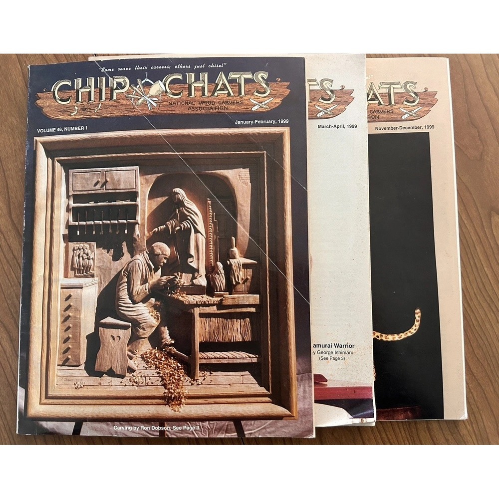 Chip Chats Magazine 1999 Woodcarvers of America